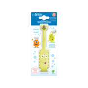 Periuta de dinti tripla curatare, pentru copii 1-4 ani, galbena