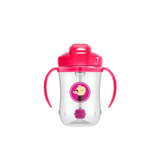 Prima canita cu pai a bebelusului 270 ml. 6 luni+