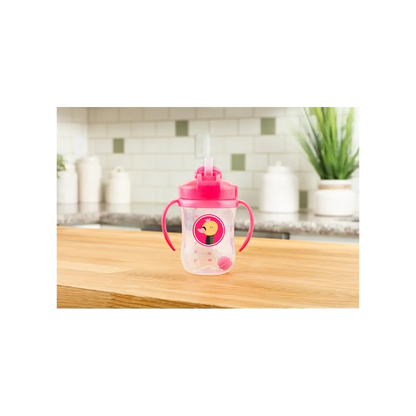 Prima canita cu pai a bebelusului 270 ml. 6 luni+