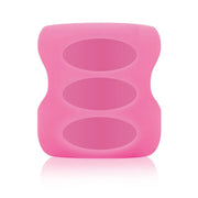 Protectie din silicon pentru biberon din sticla cu Gat Larg 150 ml., Roz