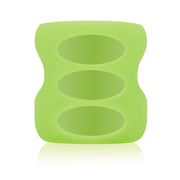 Protectie din silicon pentru biberon din sticla cu Gat Larg 150 ml. Verde
