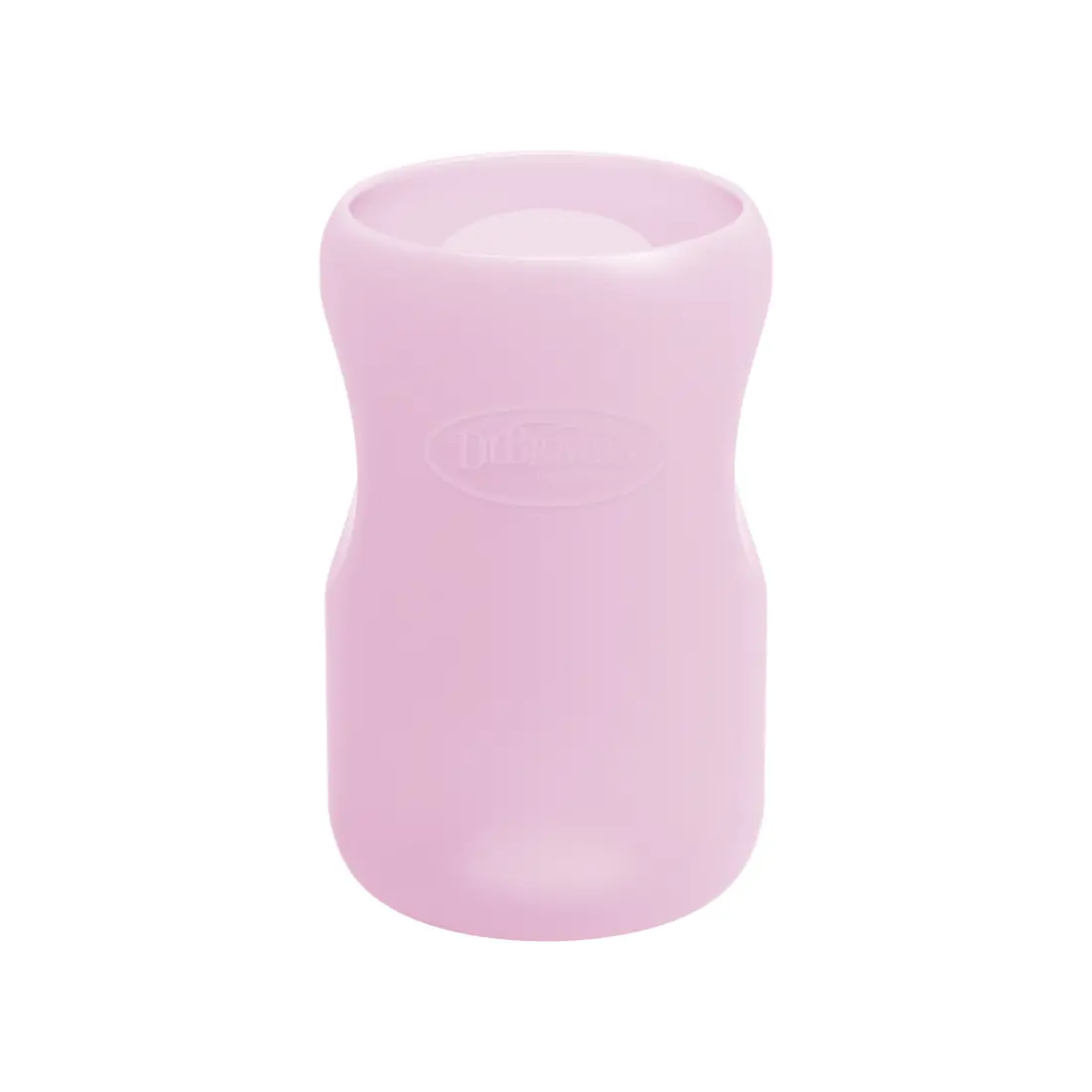 Protectie din silicon pentru biberon din sticla cu Gat Larg 270 ml., Roz