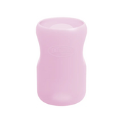 Protectie din silicon pentru biberon din sticla cu Gat Larg 270 ml., Roz