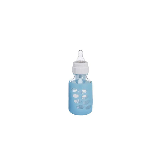 Protectie din silicon pentru biberon gat ingust din sticla 120 ml.