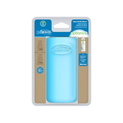 Protectie din silicon pentru biberon Gat Ingust din sticla 250 ml., albastru
