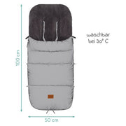 Sac iarna pentru carucior reflectorizant Kinley silver Fillikid
