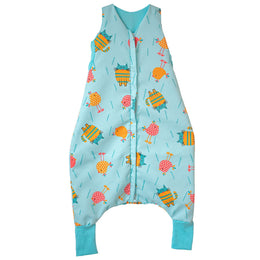 Sac de dormit cu picioare Hubners Fairies 4-5 ani Pisica si Puisor albastru