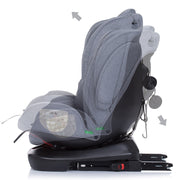 Scaun auto Chipolino 4Kid 0-36 kg platinum I-Size 40-150 cm cu sistem Isofix