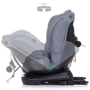 Scaun auto Chipolino 4Kid 0-36 kg platinum I-Size 40-150 cm cu sistem Isofix