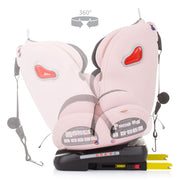 Scaun auto Chipolino Journey 0-36 kg rose water cu sistem Isofix si sezut rotativ
