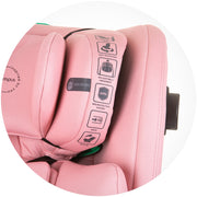 Scaun auto Chipolino Olympus I-Size 40-150 cm flamingo cu sistem Isofix