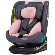 Scaun auto Chipolino Supreme I-Size 40-150 cm cu sistem Isofix flamingo