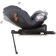 Scaun auto Chipolino Tourino I-Size 40-150 cm granite cu sistem Isofix