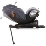 Scaun auto Chipolino Tourino I-Size 40-150 cm grey mix cu sistem Isofix