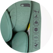 Scaun auto Chipolino Tourino I-Size 40-150 cm pastel green cu sistem Isofix
