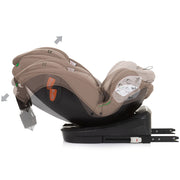 Scaun auto Chipolino Volare I-Size 40-150 cm macadamia cu sistem Isofix