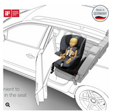 Scaun auto Dualfix I-size Blue Marble, 40-105cm, Britax Romer