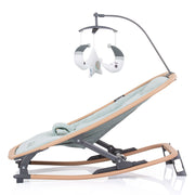 Scaunel balansoar Chipolino Velvet aloe wood