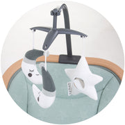 Scaunel balansoar Chipolino Velvet aloe wood