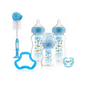Set Promotional Biberoane Anti-Colici cu Gat Larg  "Options Plus"  PP, Albastru