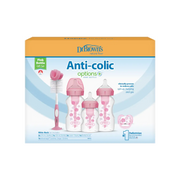 Set Promotional Biberoane din plastic, Anti-Colici cu Gat Larg 