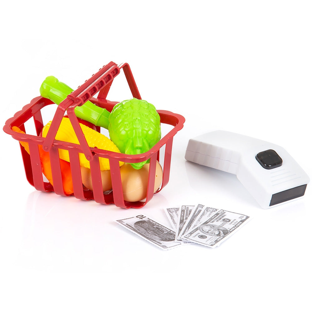 Set jucarie Chipolino Supermarket 78 cm cu lumini, sunete si 76 accesorii