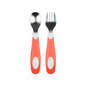 Set lingura si furculita Soft-Grip, rosu 12 luni+