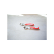 Set lingura si furculita Soft-Grip, rosu 12 luni+