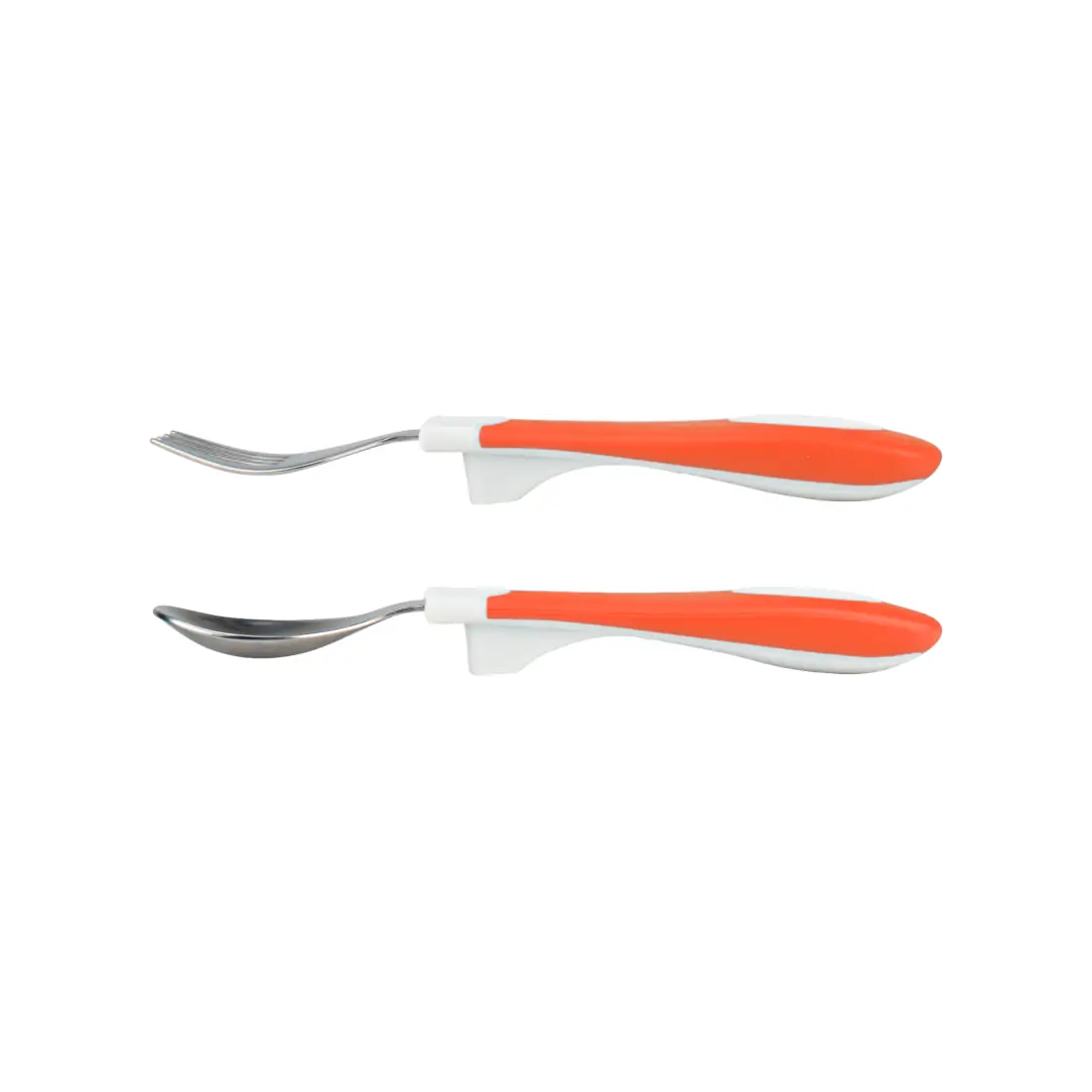 Set lingura si furculita Soft-Grip, rosu 12 luni+