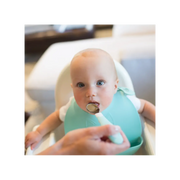 Set lingura si furculita Soft-Grip, verde 12 luni+