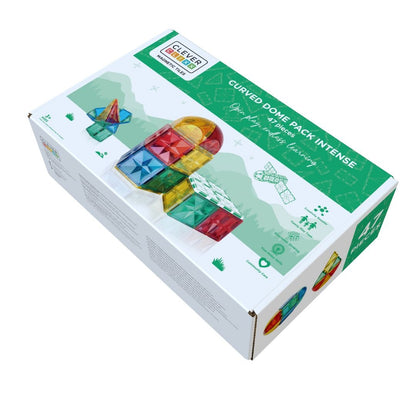 Set magnetic de construit Dome 47 piese, Cleverclixx