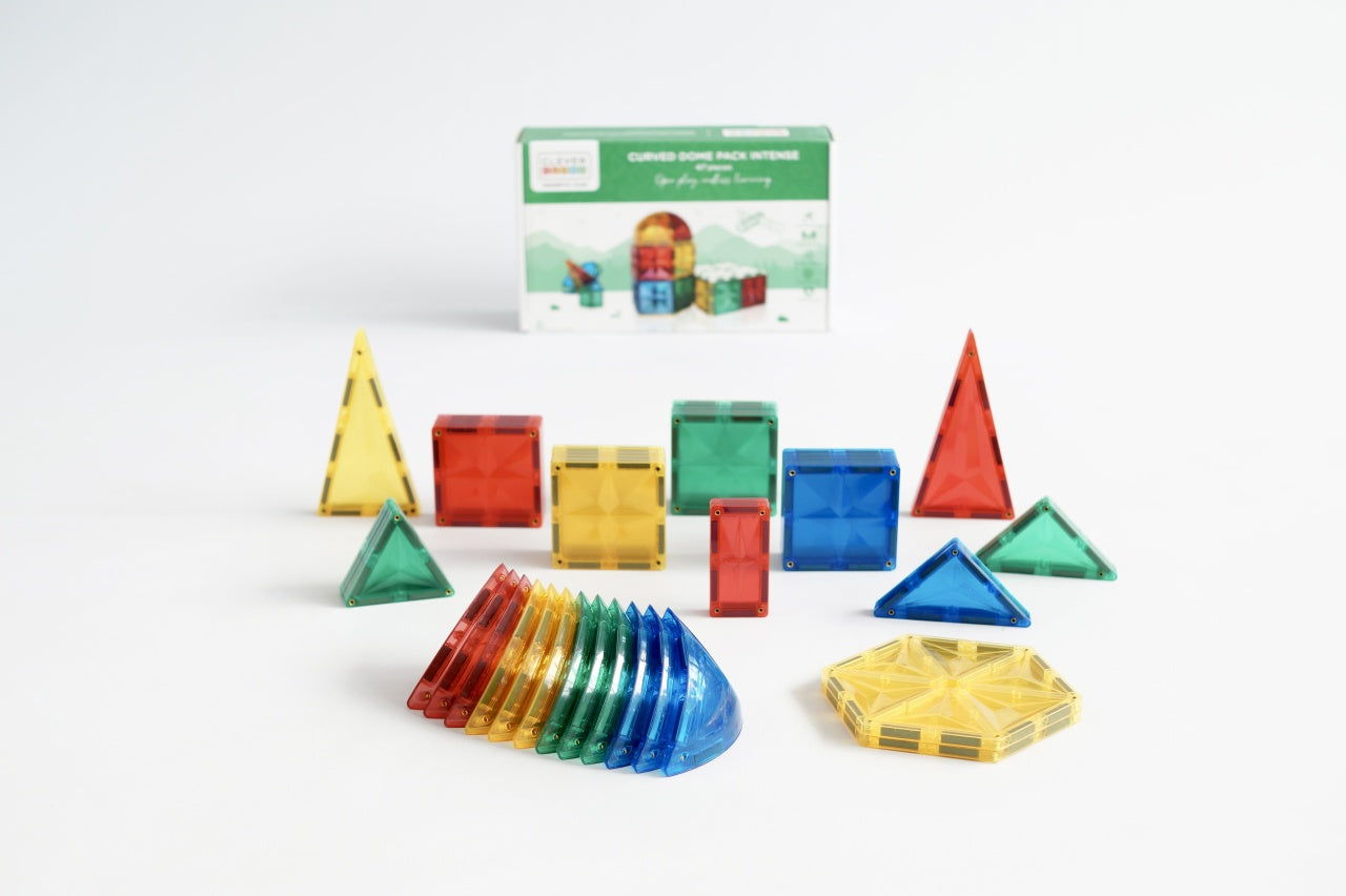 Set magnetic de construit Dome 47 piese, Cleverclixx