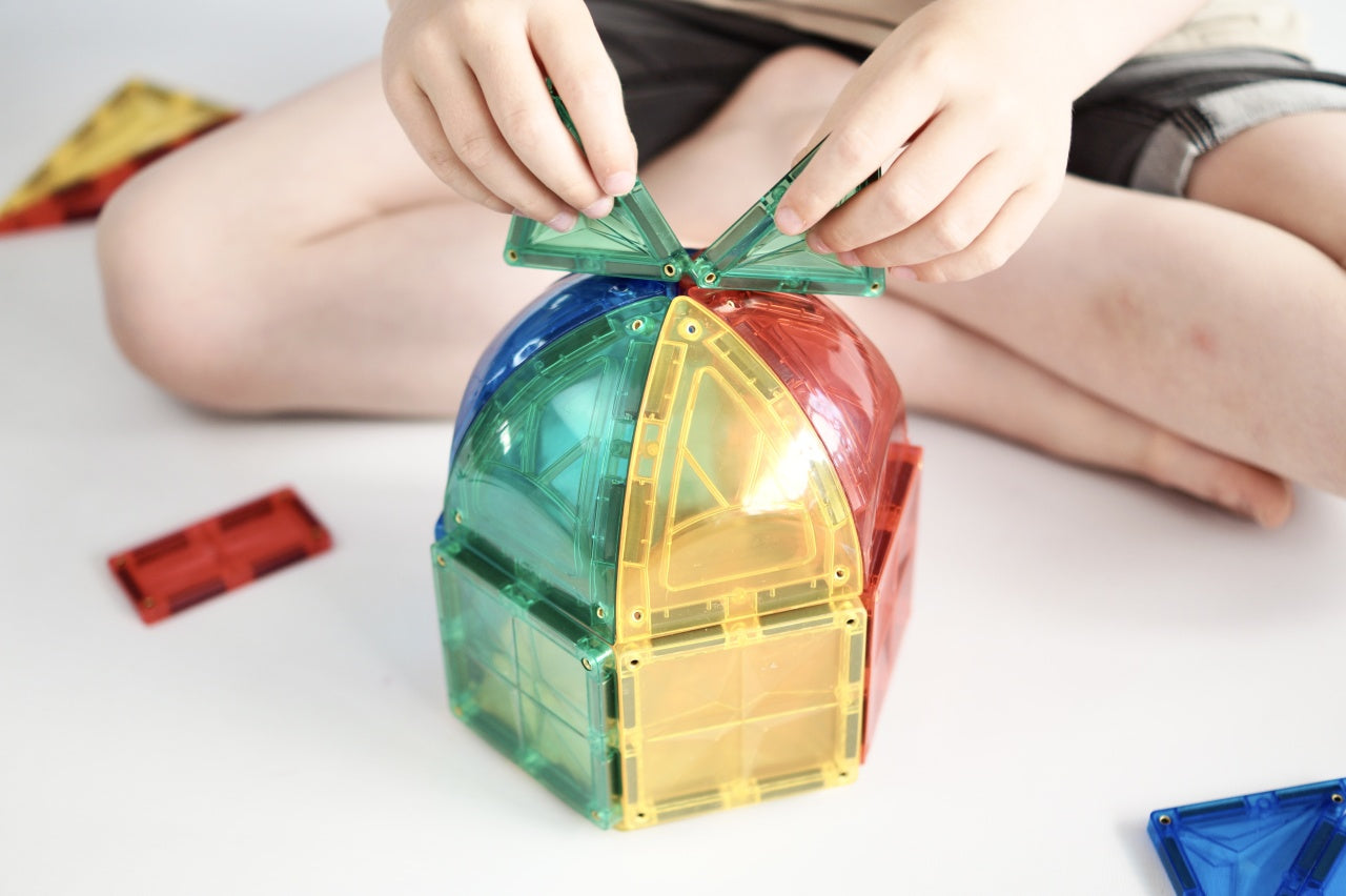 Set magnetic de construit Dome 47 piese, Cleverclixx