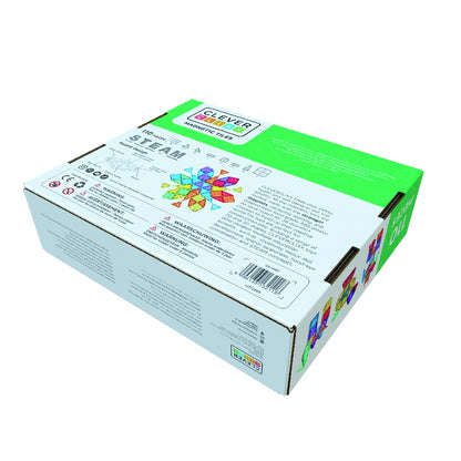 Set magnetic de construit Inventiv 110 piese, Cleverclixx