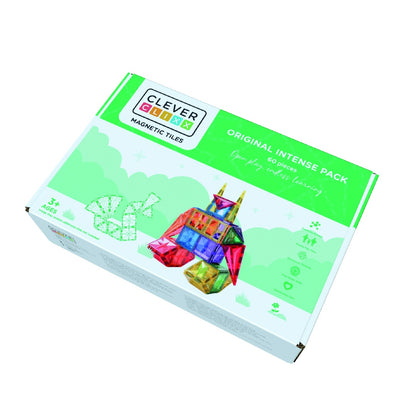 Set magnetic de construit Inventiv 60 piese, Cleverclixx