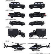 Set Majorette SWAT cu 5 vehicule