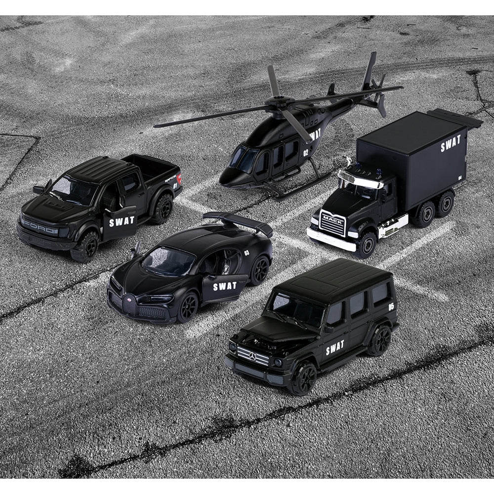 Set Majorette SWAT cu 5 vehicule