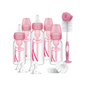 Set Promotional Accesorii si Biberoane Anti-colici cu Gat Ingust PP "Options Plus"ROZ