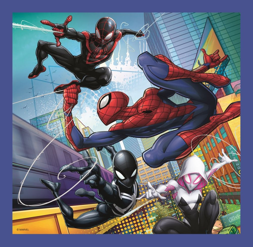 Set puzzle 3 in 1 Trefl Marvel Spider Man, Forta paianjenului, 1x20 piese, 1x36 piese, 1x50 piese