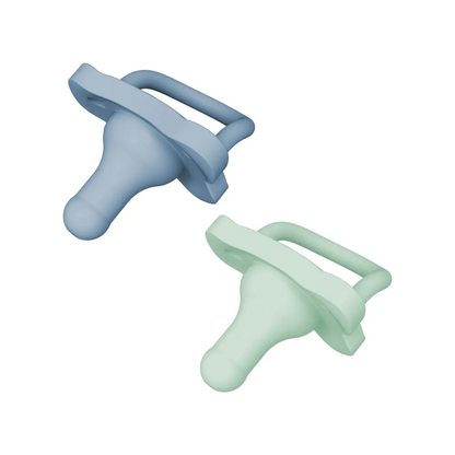 Suzeta complet din silicon 0-6 luni (2 pack) pentru baieti