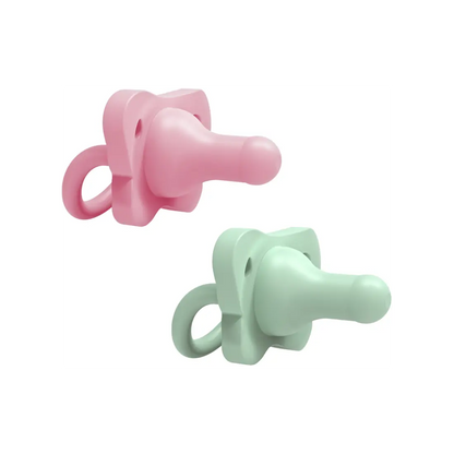 Suzeta complet din silicon, 0-6 luni (2pack)  pentru fetite
