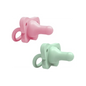 Suzeta complet din silicon, 0-6 luni (2pack)  pentru fetite