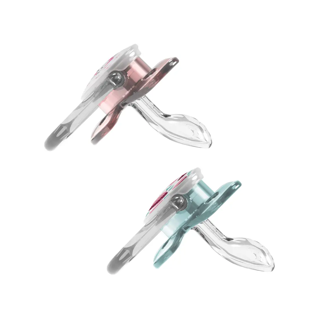 Suzeta Silicon PreVent 0-6 luni, Design Fluture, roz (2 pack)
