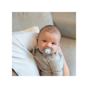 Suzeta Silicon PreVent 6-18 luni, Design Fluture, albastra (2 pack)