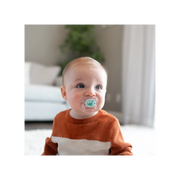 Suzeta Silicon PreVent 6-18 luni, Design Fluture, albastra (2 pack)