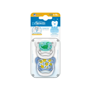 Suzeta Silicon PreVent 6-18 luni, Design Fluture, albastra (2 pack)