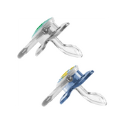 Suzeta Silicon PreVent 6-18 luni, Design Fluture, albastra (2 pack)