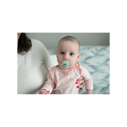 Suzeta Silicon PreVent 6-18 luni, Design Fluture, albastra (2 pack)