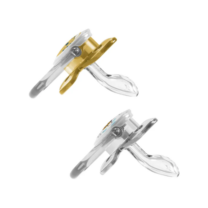 Suzeta Silicon PreVent 6-18 luni, Design Fluture, pentru fetite(2 pack)