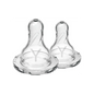 Tetine din silicon pentru biberoane cu gat ingust cu taietura in Y pentru lichide dense (2 pack)